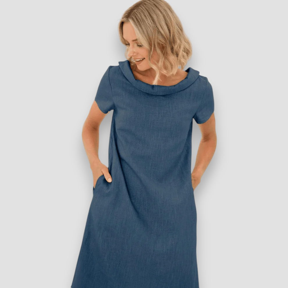 Elegante Abito Viola per Occasioni Speciali