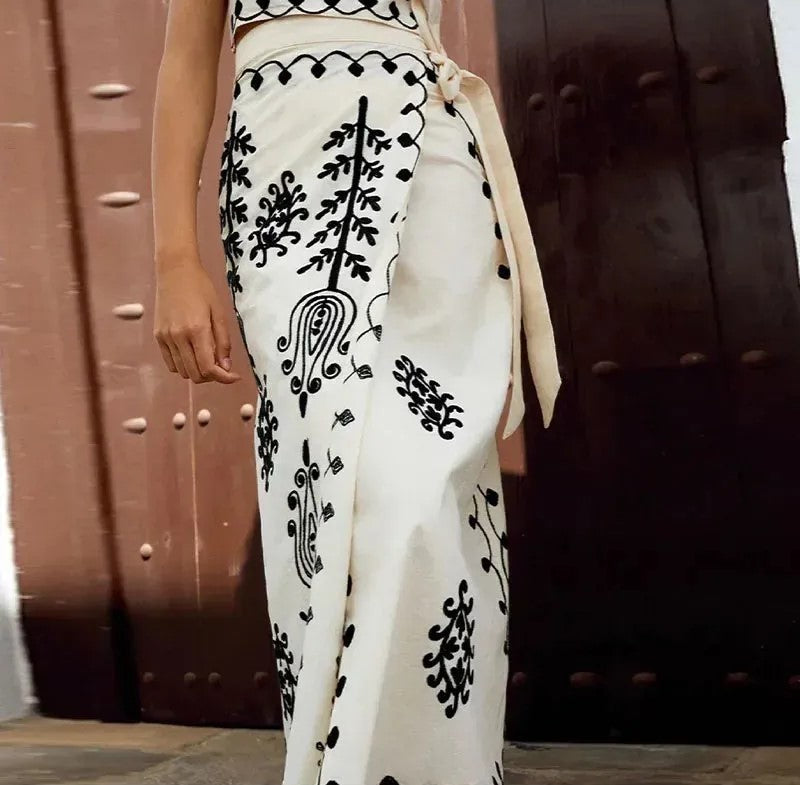 Camilla - Set stampato Top e Gonna