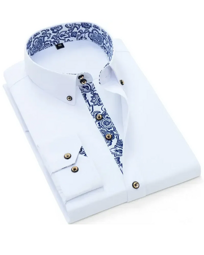 Arvani - Camicia Classica Elegante in Morbido Cotone per uno Stile Impeccabile
