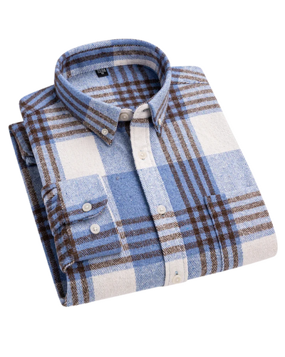 Arvani - Elegante camicia a quadri in morbido cotone per uno stile casual e alla moda