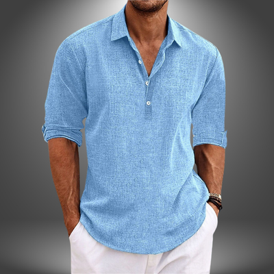 Fabiano | Elegante Camicia in Cotone e Lino per Ogni Occasione