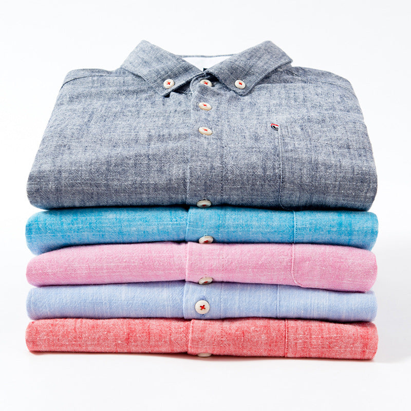 Arvani - Camicia in Lino Saint-Tropez Elegante per uno Stile Fresco e Raffinato