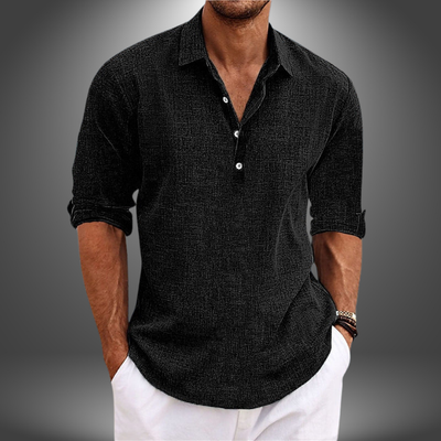 Fabiano | Elegante Camicia in Cotone e Lino per Ogni Occasione
