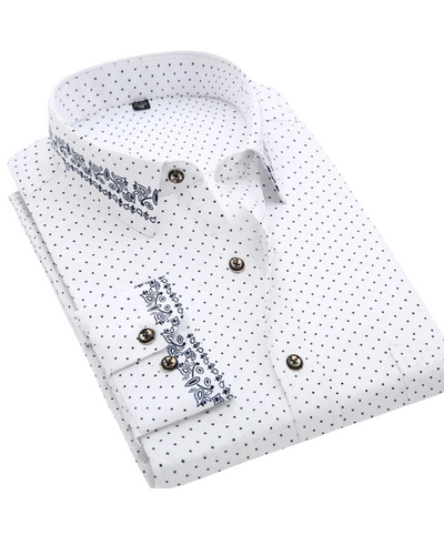 Arvani - Elegante camicia con raffinata stampa nautica per un look irresistibile