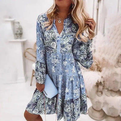 Ashley™ - Elegante Vestito Boho Stampato per uno Stile Unico