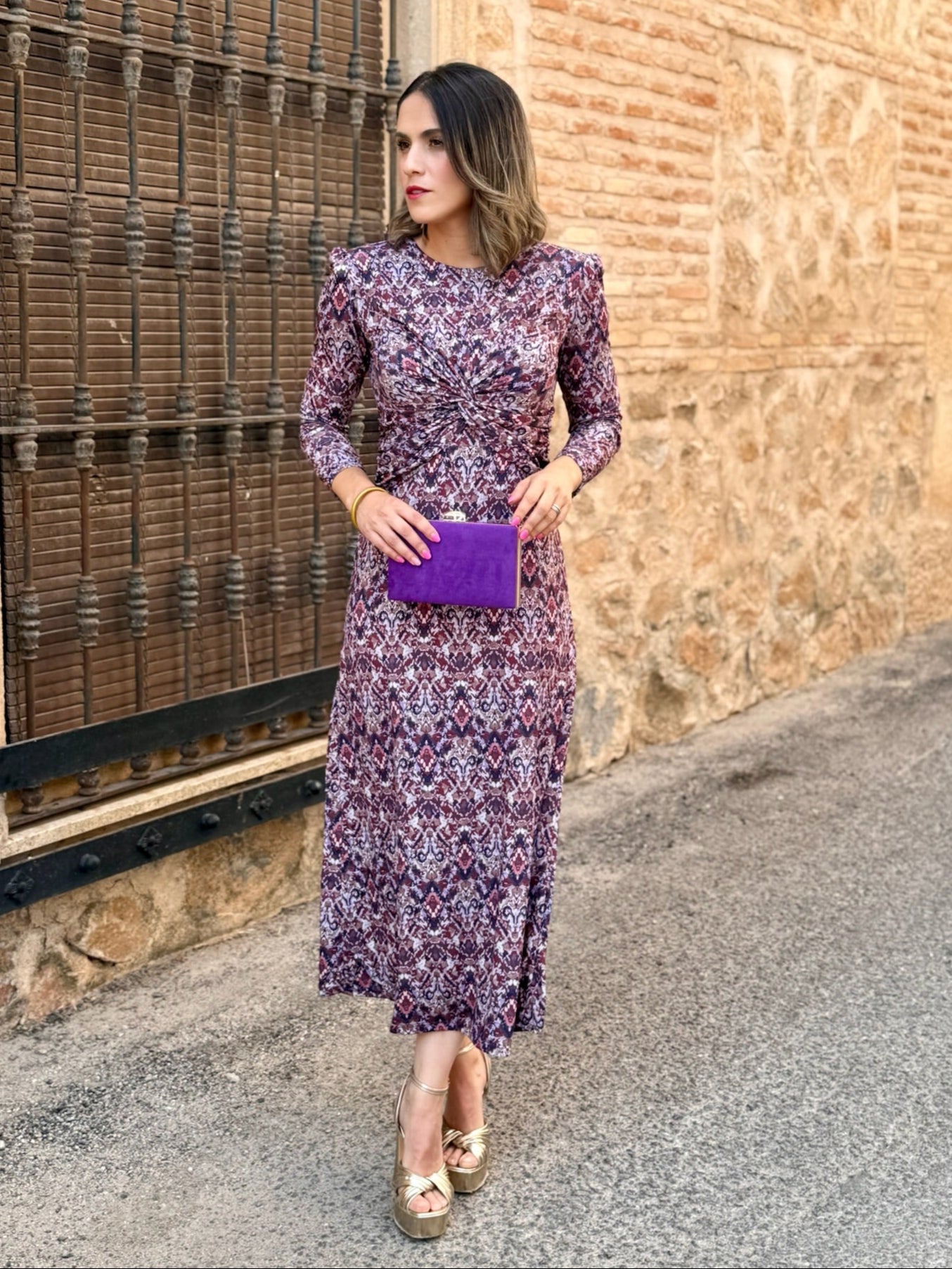 Vestito Midi Stampato con Stile Unico - Nina