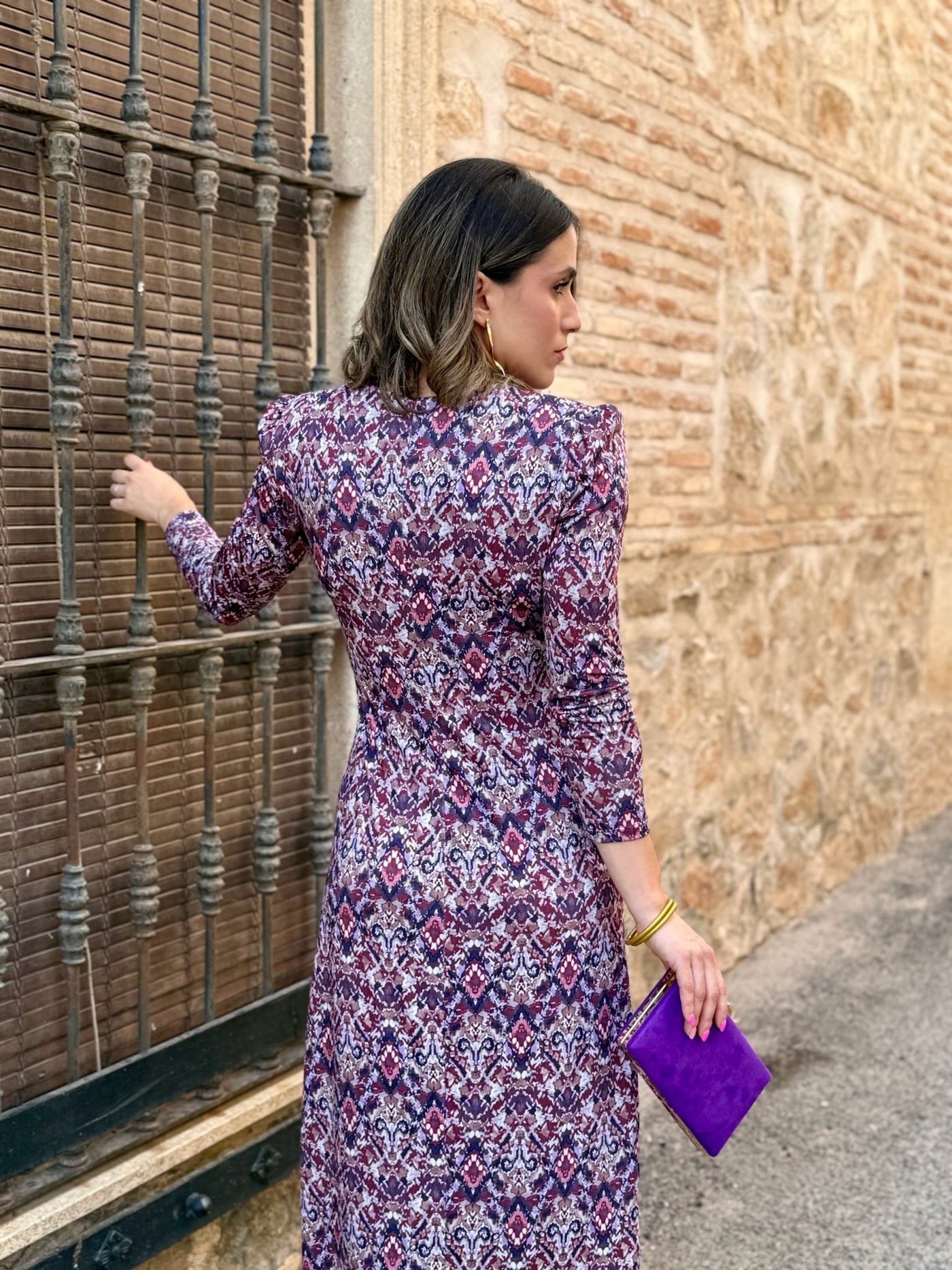 Vestito Midi Stampato con Stile Unico - Nina