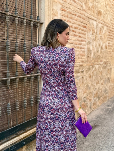 Vestito Midi Stampato con Stile Unico - Nina