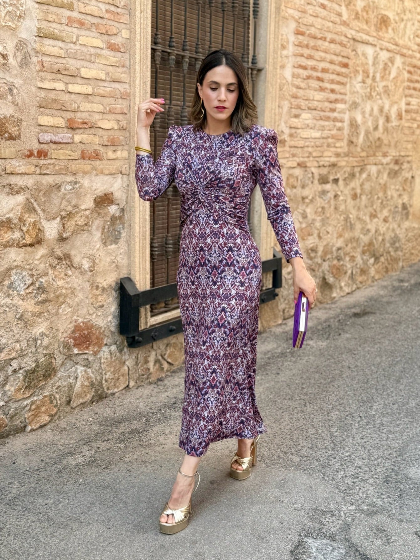 Vestito Midi Stampato con Stile Unico - Nina