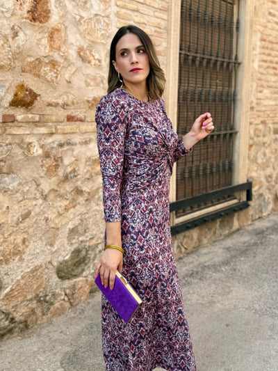 Vestito Midi Stampato con Stile Unico - Nina