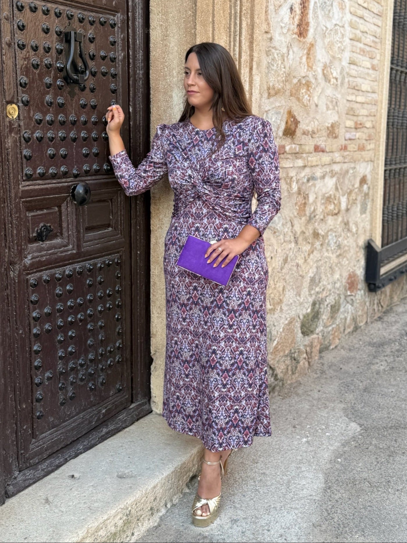 Vestito Midi Stampato con Stile Unico - Nina