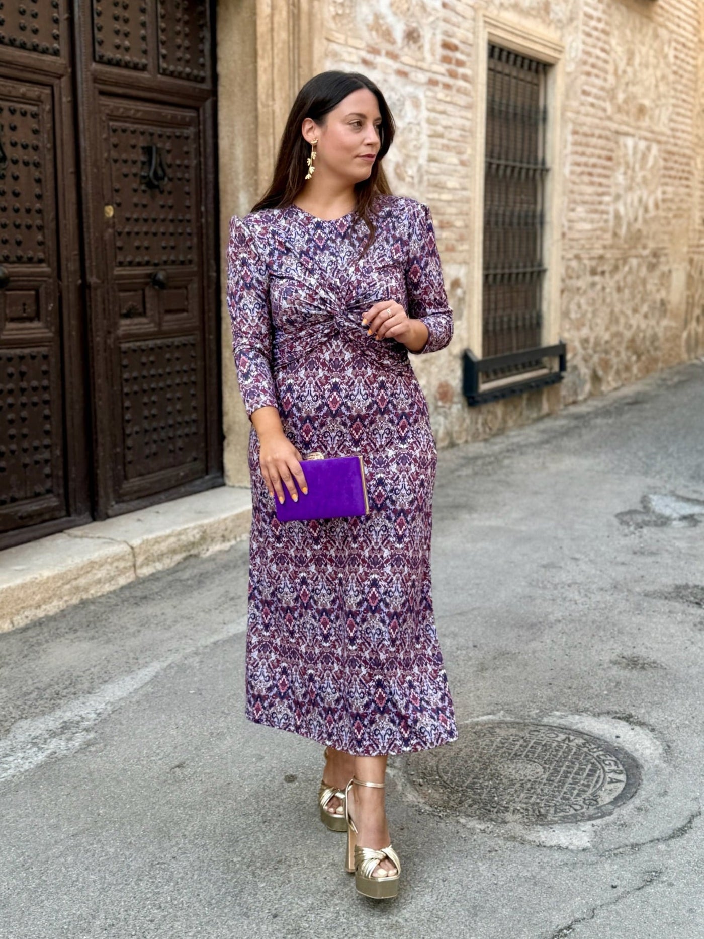 Vestito Midi Stampato con Stile Unico - Nina