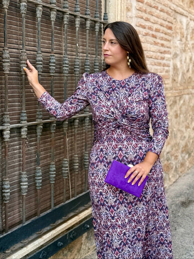 Vestito Midi Stampato con Stile Unico - Nina