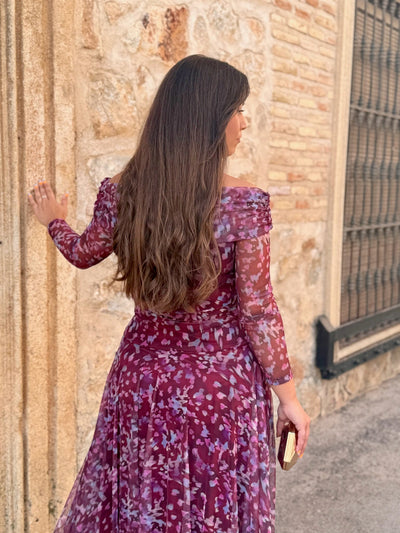 Vestito in Tul Stampato - Elegante e Raffinato di Vera