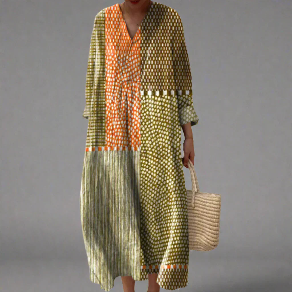 Carla | Vestito geometrico elegante e moderno