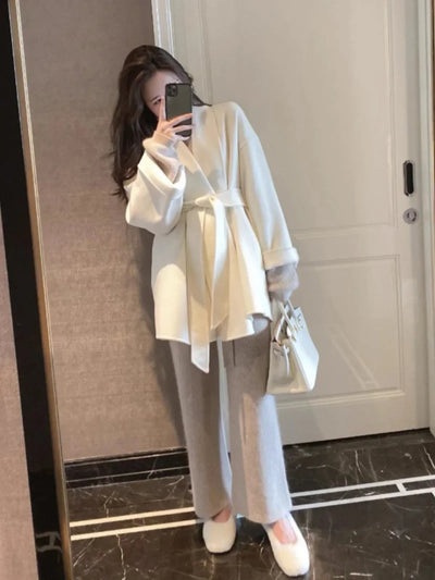 Serenya | Cappotto elegante in panno morbido