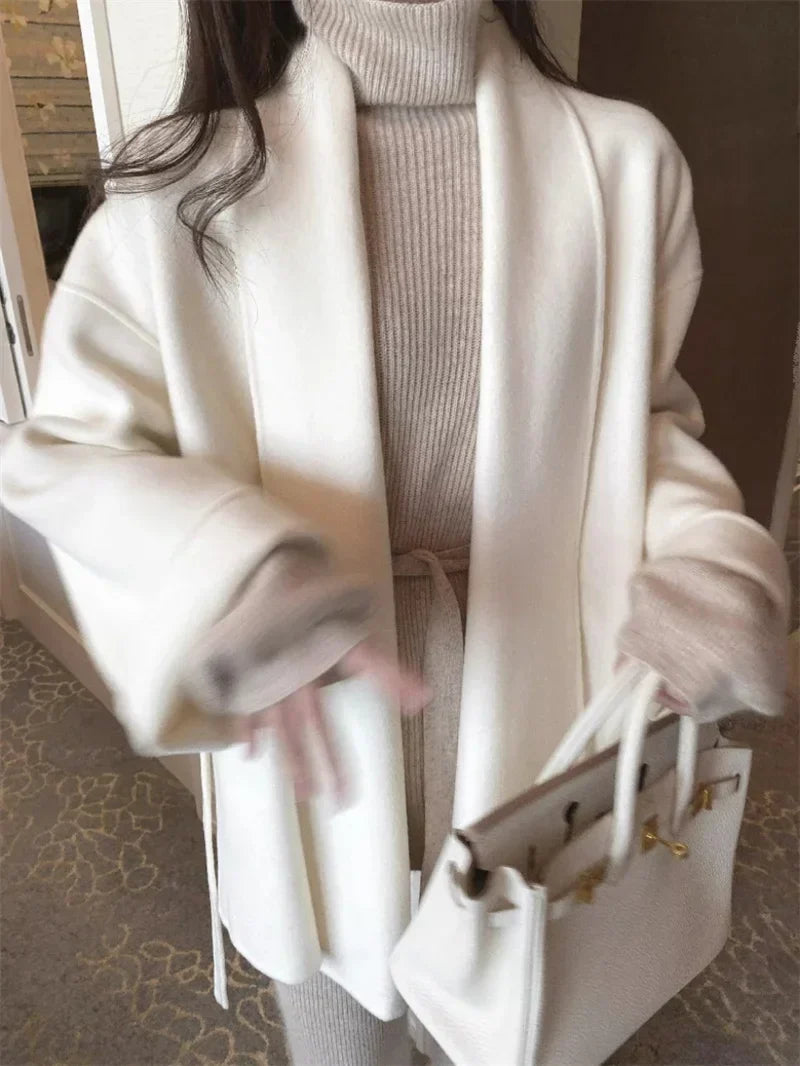 Serenya | Cappotto elegante in panno morbido