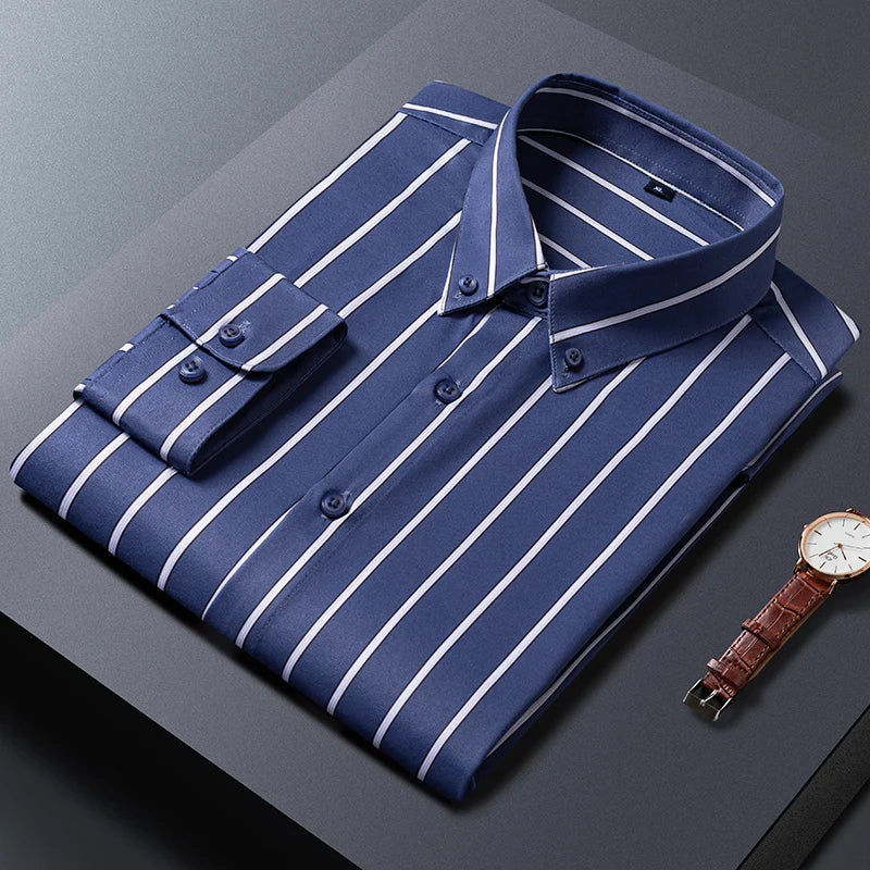 Arvani - Camicia da uomo elegante a righe per un look sofisticato