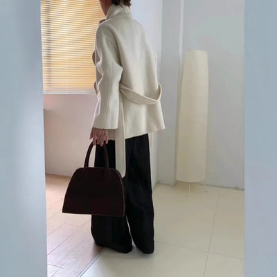 Marisa | Cappotto moderno in lana pregiata