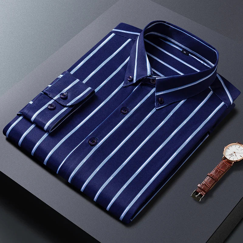 Arvani - Camicia da uomo elegante a righe per un look sofisticato
