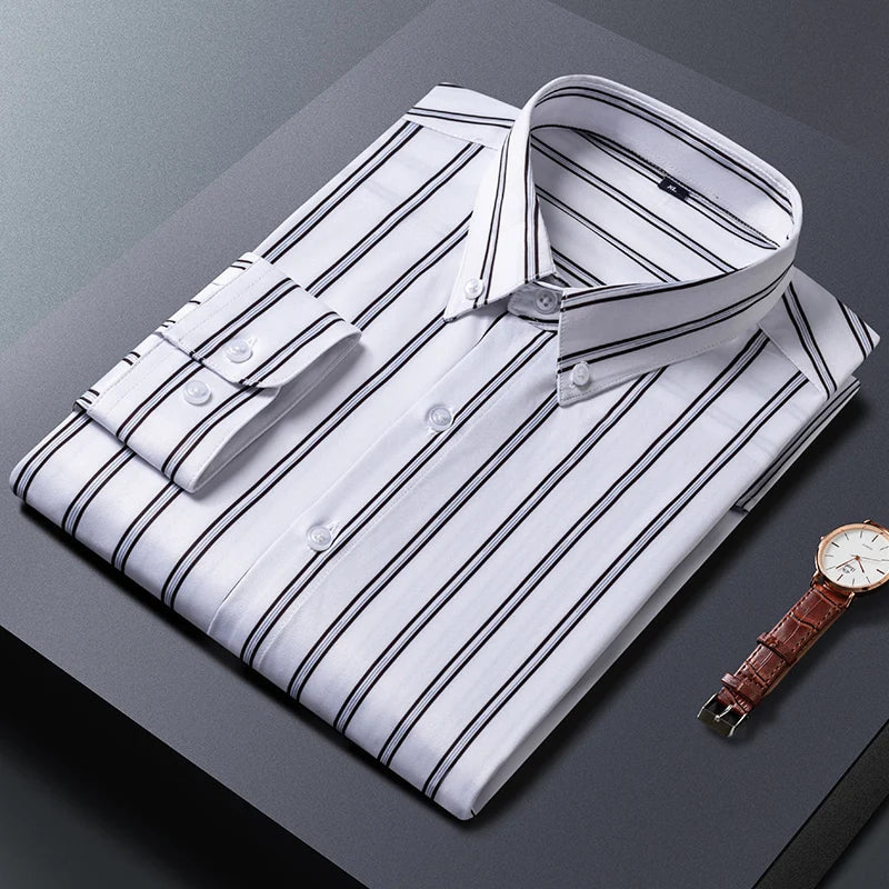 Arvani - Camicia da uomo elegante a righe per un look sofisticato