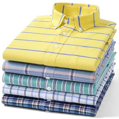 Arvani - Camicia Elegante in Morbido Cotone Oxford per uno Stile senza Tempo