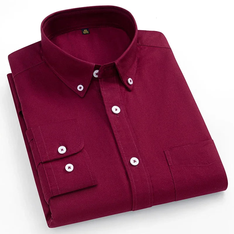 Arvani - Camicia Elegante in Morbido Cotone Oxford per uno Stile senza Tempo