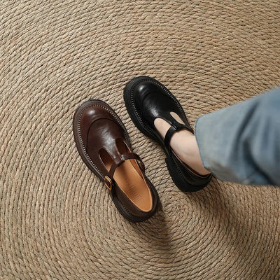 Giorgia | Eleganti Scarpe Mary Jane in Pelle di Alta Qualità