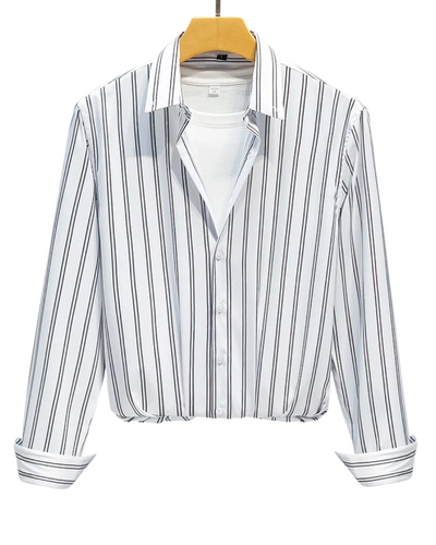 Arvani - Camicia da uomo elegante a righe per un look sofisticato