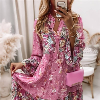 Ashley™ - Elegante Vestito Boho Stampato per uno Stile Unico