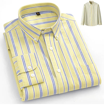 Arvani - Camicia Elegante in Morbido Cotone Oxford per uno Stile senza Tempo