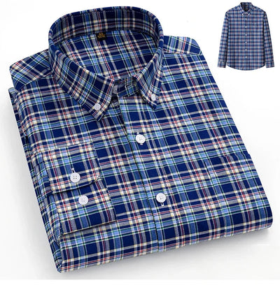 Arvani - Camicia Elegante in Morbido Cotone Oxford per uno Stile senza Tempo