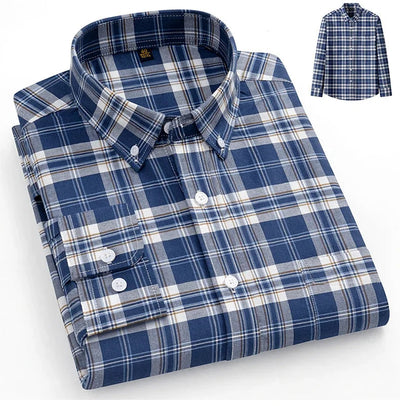 Arvani - Camicia Elegante in Morbido Cotone Oxford per uno Stile senza Tempo