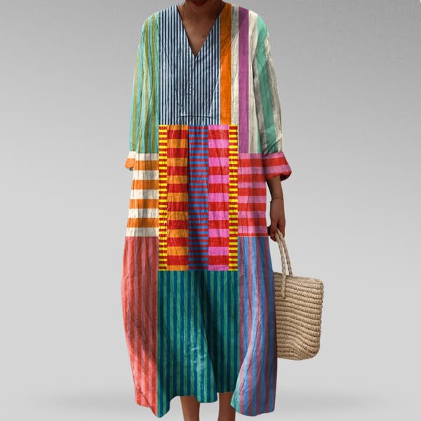 Carla | Vestito geometrico elegante e moderno