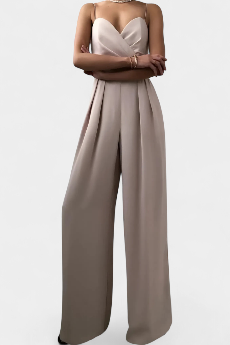 Romily Mono Sexy con Tirantes e Ampia Pierna - Sofisticato e Attraente