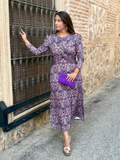 Vestito Midi Stampato con Stile Unico - Nina