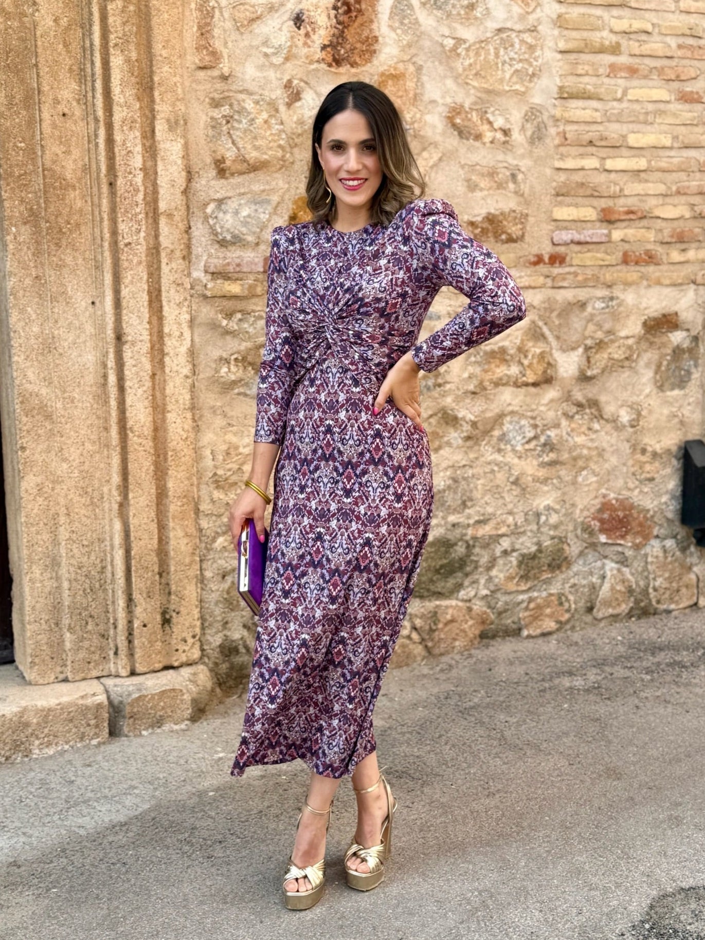 Vestito Midi Stampato con Stile Unico - Nina